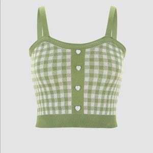Vintage Knit Cropped Tank Top | Cider